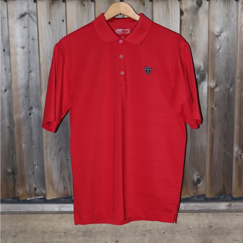 ❗️Vintage Nike Red Polo Shirt with Shield Logo ❗️